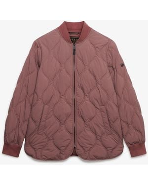 Superdry Short Onion Quilt Liner Jacket - Red