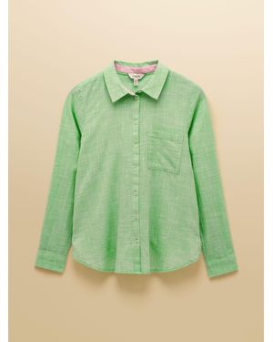 Joules Ida Long Sleeve Cotton Shirt - Green