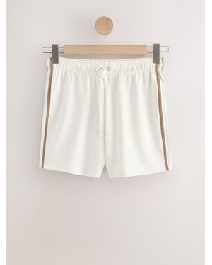 Next N. Premium Jersey Short With Side Stripes - Natural