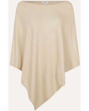 Accessorize Strick-Poncho - Natur