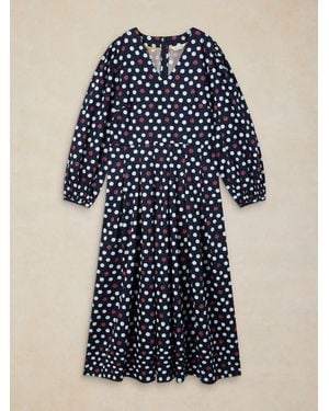 White Stuff Sierra Pleat Dress - Blue