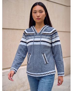 Roman Nordic Wave Hoodie - Blue