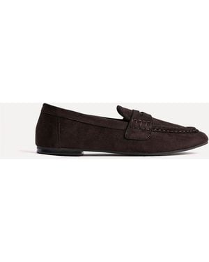 Linzi Edition Square Toe Penny Loafers - White