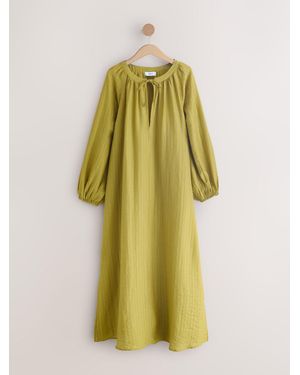 Next Long Sleeve Maxi Kaftan - Yellow