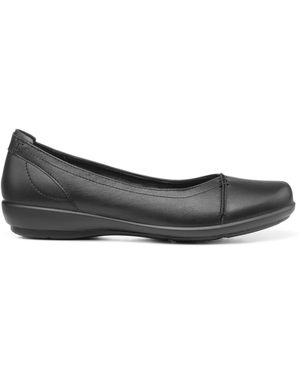 Hotter Robyn Ii Slip-On Lederschuhe - Schwarz