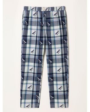 FatFace Fatface Ruby Puffin Jacquard Relaxed Pajama Bottoms - Blue
