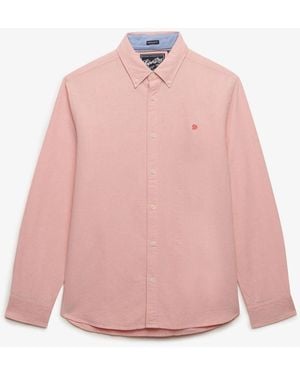 Superdry Essentials Oxford Shirt - Pink