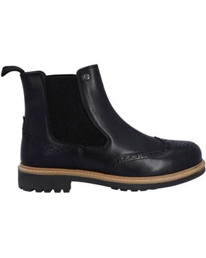 HUNTER Cawdor Brogues Dealer Leather Chelsea Boots - Black