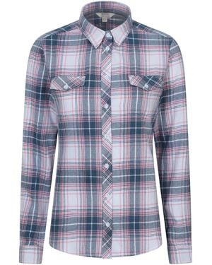 Mountain Warehouse Willow Brushed Flannel Shirt - Blue