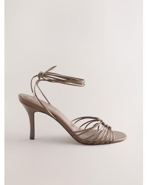 Next Tan N. Premium Strappy Hardware Sandals - Natural