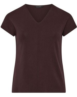 Evans V-Neck Knitted Top - Brown
