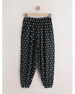 Next Spot Jersey Harem Sweatpants - Black