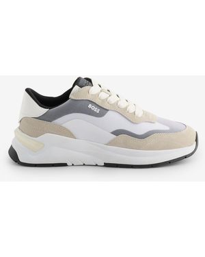 BOSS Skylar Running Contrast Sneakers - White