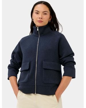 Sweaty Betty Wind Down Patch Pocket Zip Through Jacket - Blue