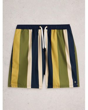 White Stuff Ventnor Abstract Swimshort - Green