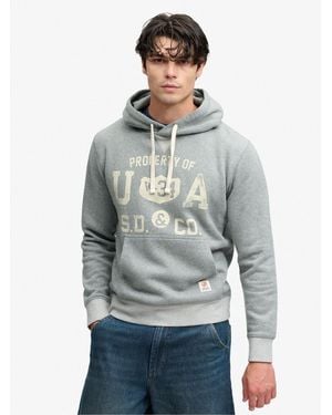 Superdry Athletic Essentials Hoodie - Gray