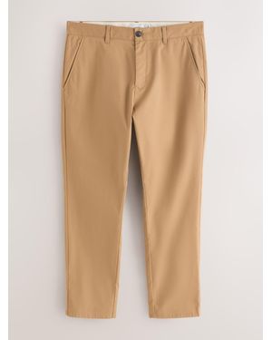 Next Ochre Slim Fit Cotton Rich Stretch Chinos - Natural
