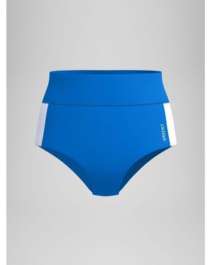 Speedo Colorblock Banded Boyleg Bikini Bottoms - Blue