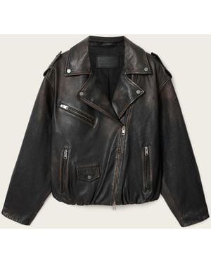 AllSaints Samina Biker Jacket - Black