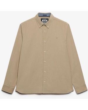 Superdry Classic Needle Cord Shirt - Natural