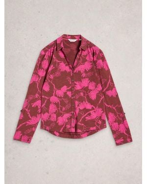 White Stuff Annie Jersey Shirt - Pink