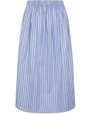 PixieGirl Petite Stripe Maxi Skirt - Blue