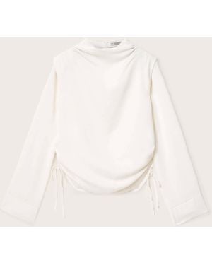 AllSaints Allsaints Leslie Long Sleeve Top - Natural