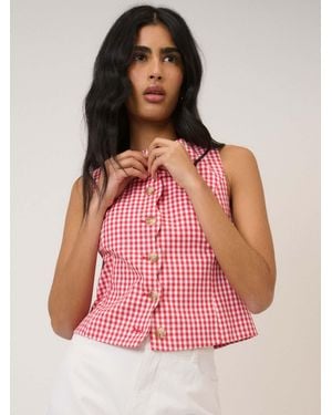 Nobody's Child Nobodys Child Scallop Waistcoat - Pink