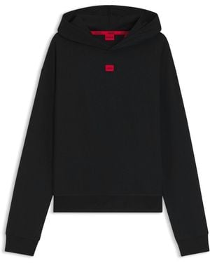 HUGO Signature Logo Hoodie - Black