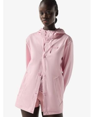 HUNTER Izzy Pu Hooded Jacket - Pink