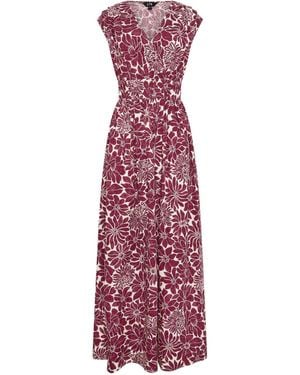 Long Tall Sally Long Tall Sally Wrap Maxi Dress - Purple