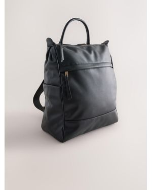 Next Front Pocket Rucksack Bag - Black
