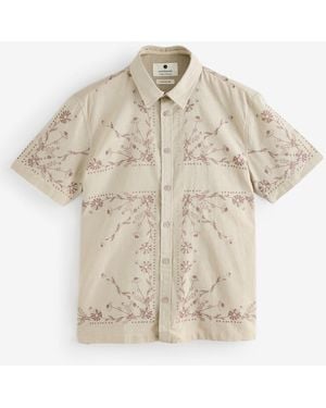 Anerkjendt Theo Flower Print Shirt - Natural