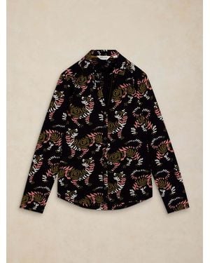 White Stuff Annie Cotton Jersey Shirt - Black