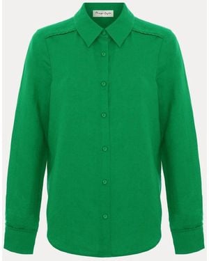 Phase Eight Sloane Linen Shirt - Green