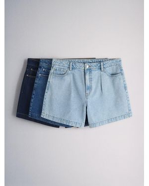 The Set 3 Pack Denim Shorts - Blue