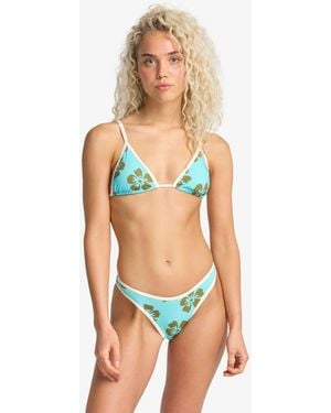 Billabong Floral Last Summer Skimpy Hike Bikini Bottoms - Orange