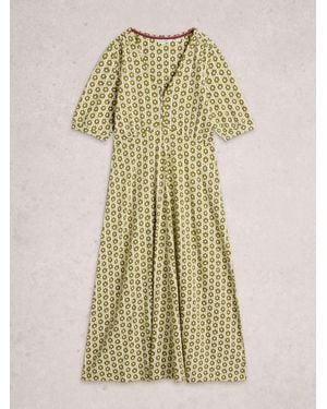 White Stuff Megan Jersey Dress - Green