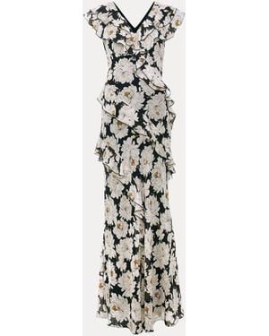 Phase Eight Eva Floral Print Dress - White