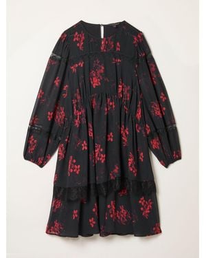 FatFace Fatface Romy Floral Petite Mini Dress - Black