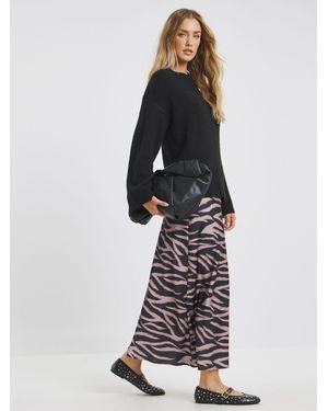 Simply Be Satin Maxi Skirt - White
