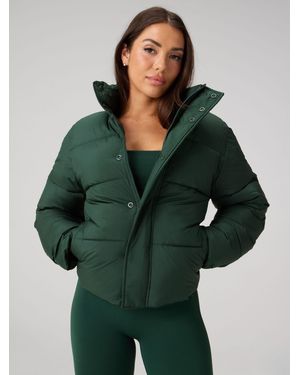 Fabletics Essential Puffer Jacket - Green