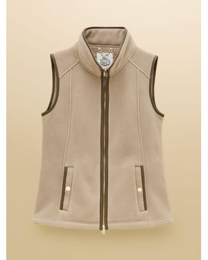 Joules Heritage Mink Polar Fleece Gilet - Natural