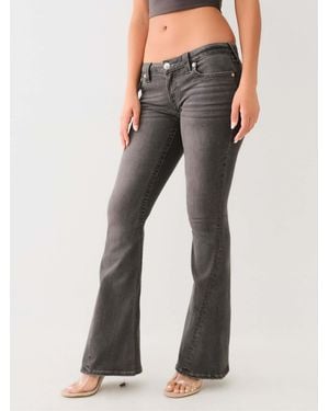TRUE RELIGION Joey Low Rise Flared Jeans - Gray