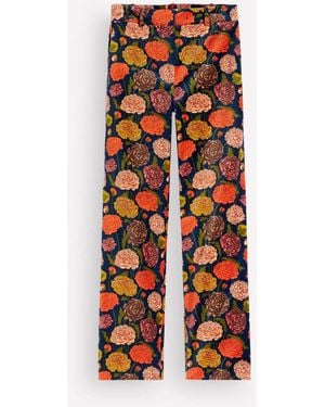Boden Canonbury Velvet Pants - Orange