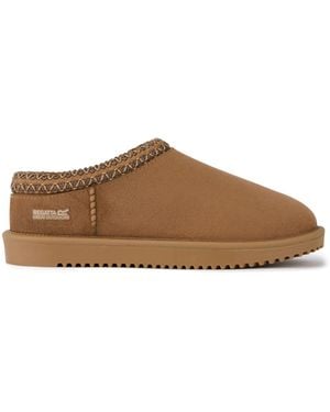 Regatta Risley Mule Wp Waterproof Faux Fur Mules - Brown