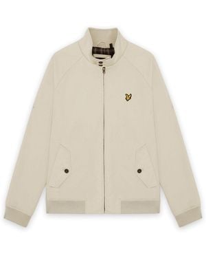 Lyle & Scott Cream Cotton Harrington Jacket - Natural