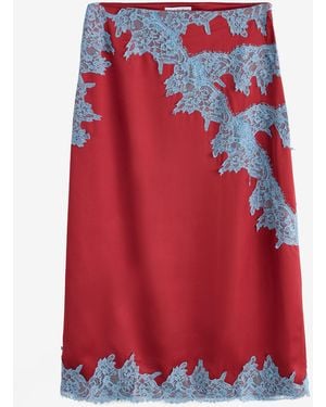 Never Fully Dressed And Lace Lily Skirt - Red