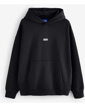 HUGO Back Graphic Hoodie - Black