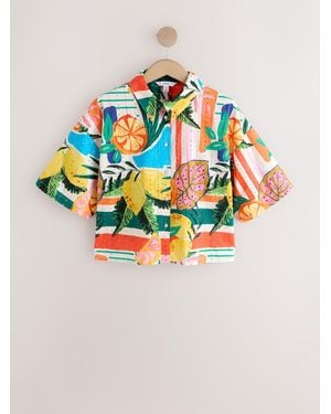 Next Bright Fruit Broderie Summer Shirt - Multicolor